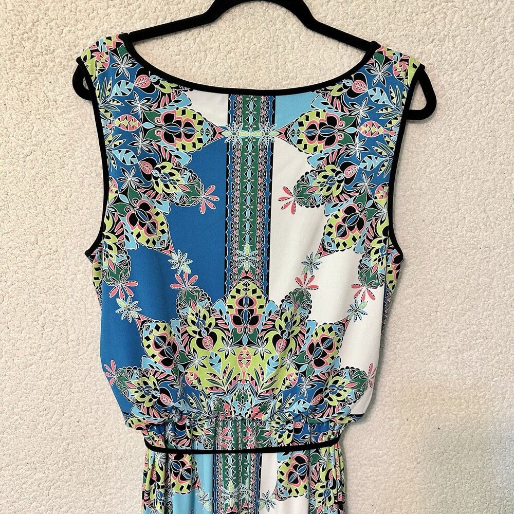 Dress Barn Womens Maxi Dress Size 14 Sleeveless Multicolor Pullover Multicolor - Picture 9 of 13